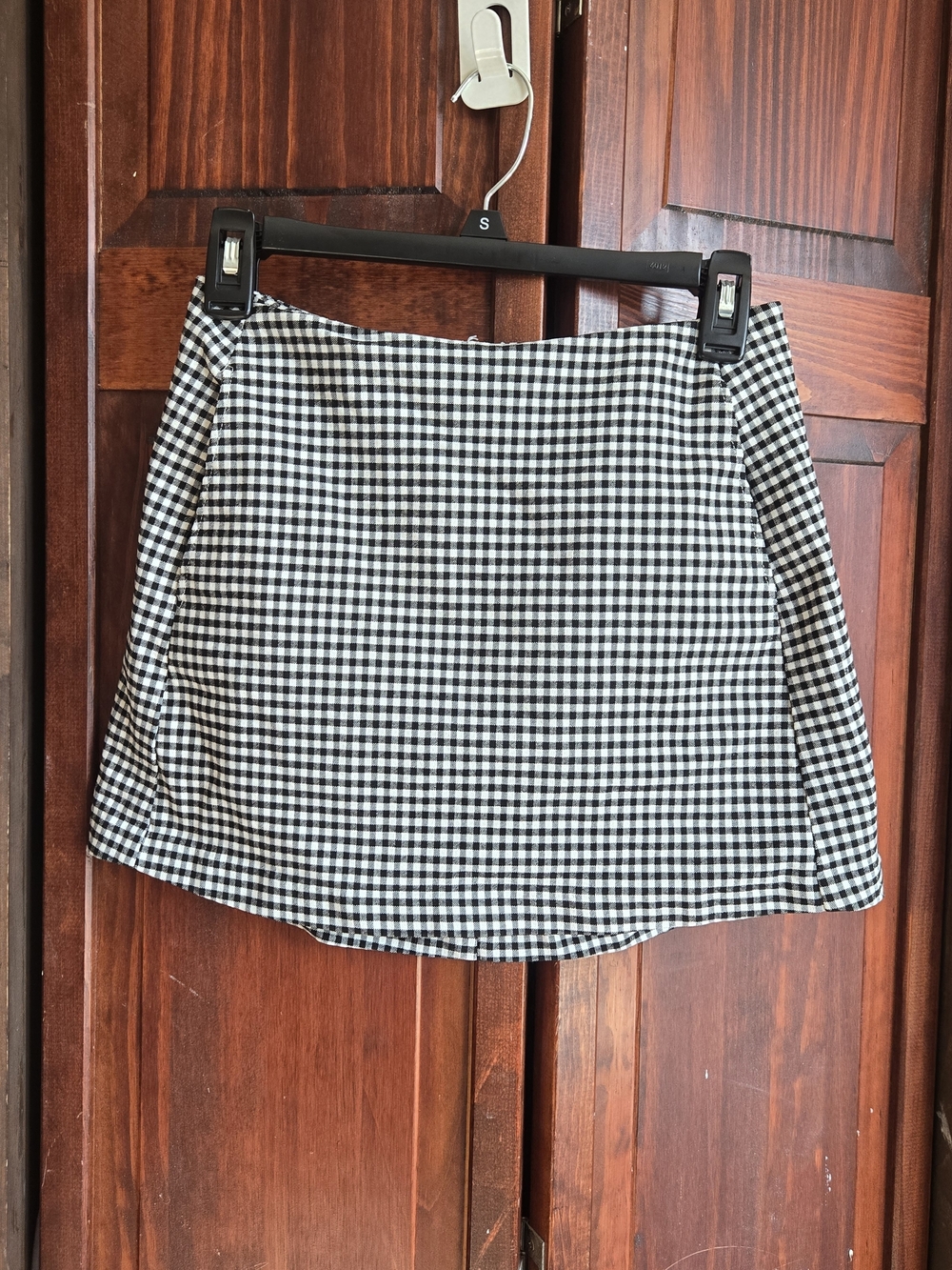 Urban Outfitters Black and White Gingham Mini Skirt